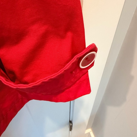 GAP Red Double Breasted Coat Jacket Women’s Size M - Picture 4 of 14